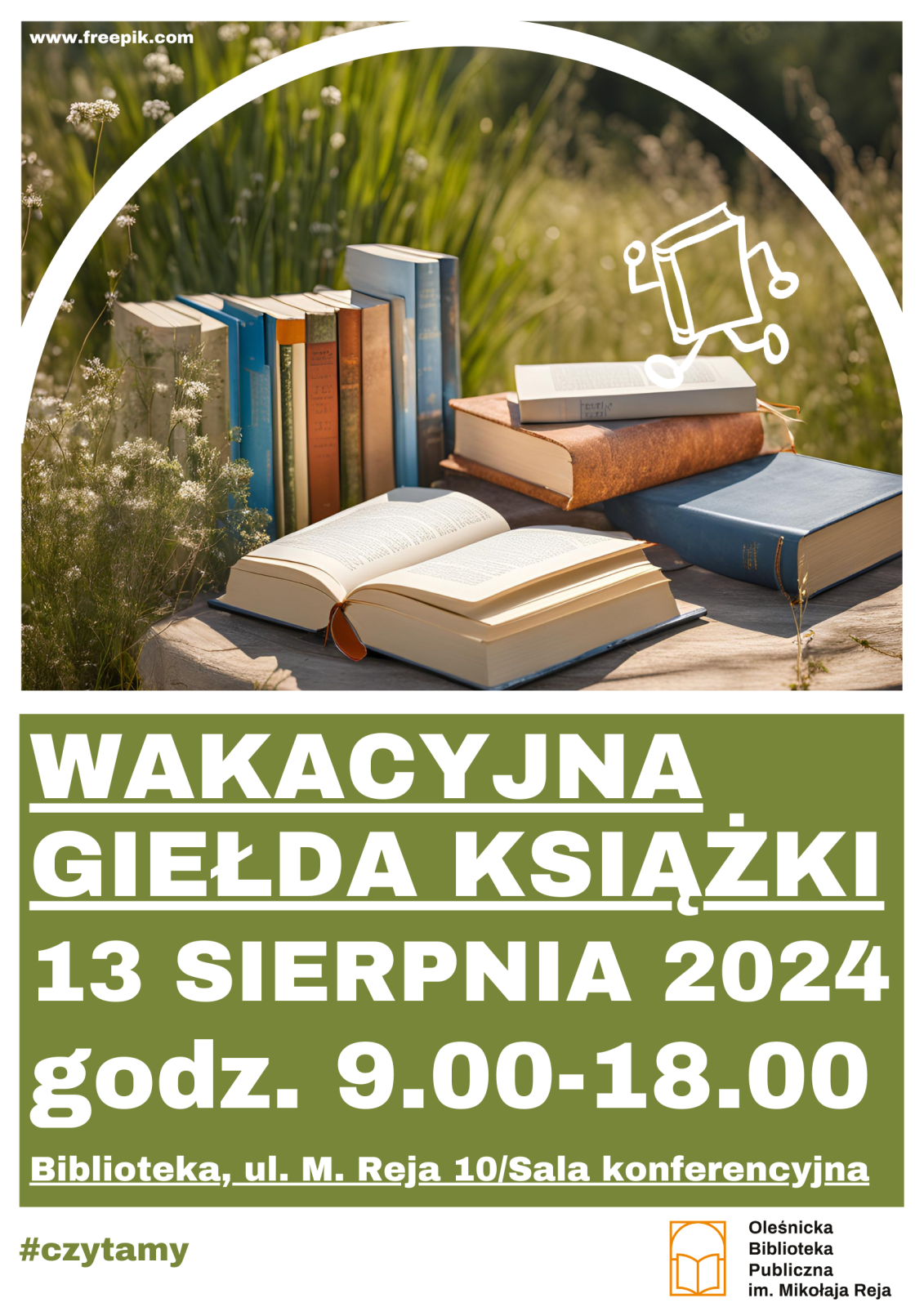 plakat giełda książki